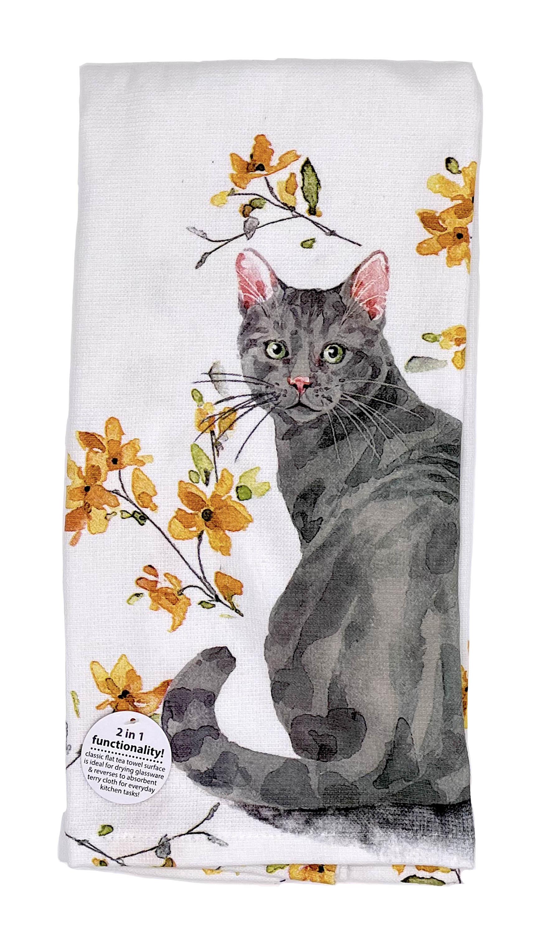 Catnap Cat Kitchen Towel