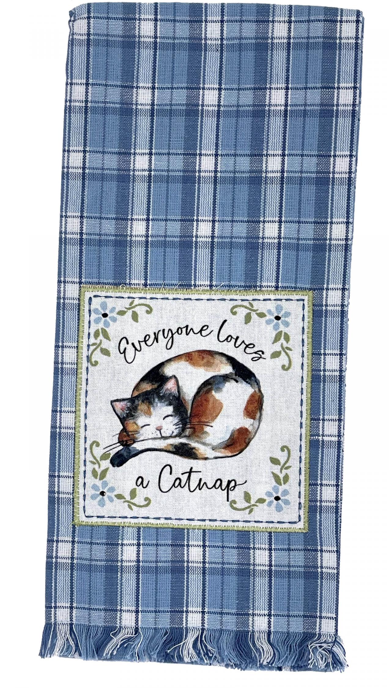 Catnap Cat Kitchen Towel