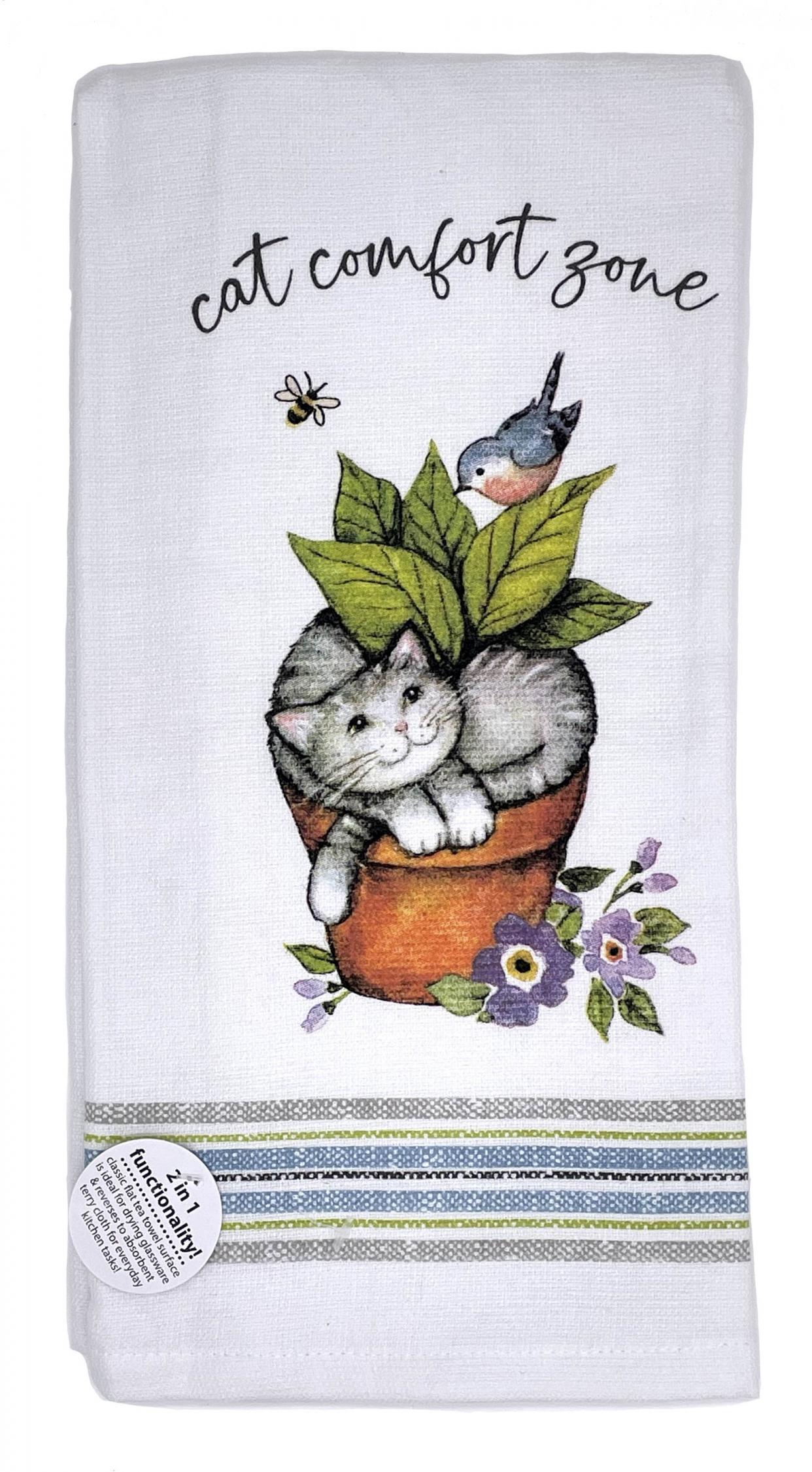 Comfort Zone Cat Kitchen Towel