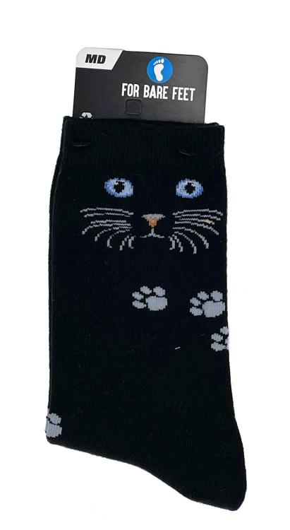 Black Cat Face Socks